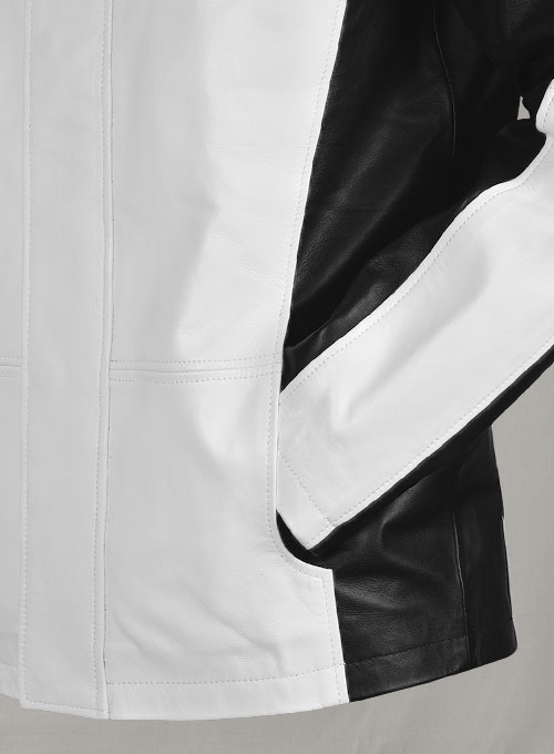 (image for) White inFamous Cole MacGrath Leather Jacket - Click Image to Close