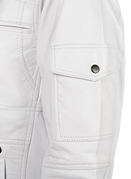 (image for) White Leather Jacket # 658 - Click Image to Close