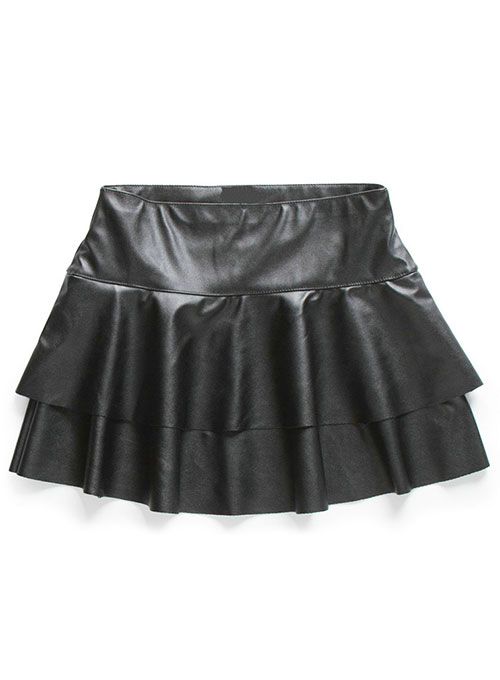 (image for) Baseball Flare Leather Skirt - # 482 - Click Image to Close