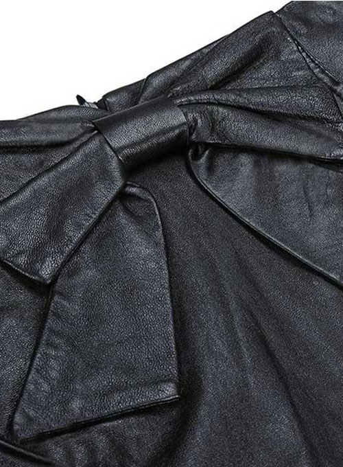 (image for) Bow Front Leather Skirt - # 412 - Click Image to Close