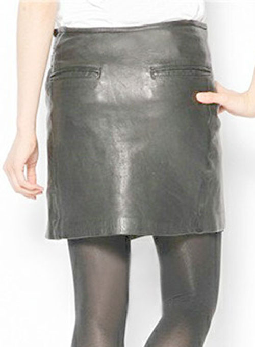 (image for) Buckled Wrap Leather Skirt - # 467