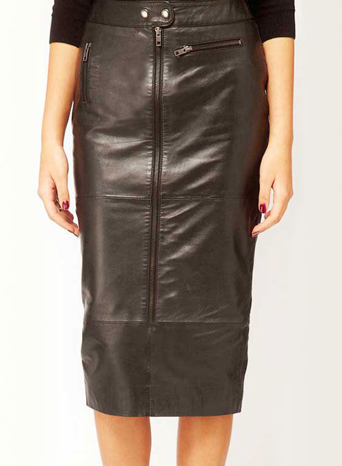 (image for) Claremont Leather Skirt - # 417 - Click Image to Close
