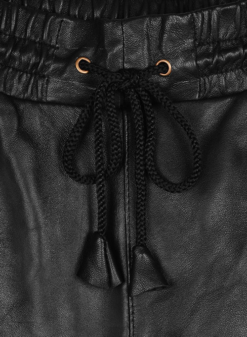 (image for) Coleman Drawstring Leather Pants - Click Image to Close