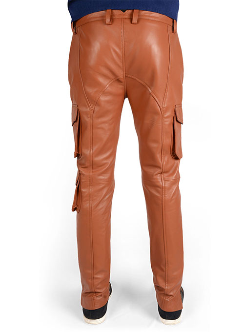(image for) Terrain Brown Drifter Leather Cargo Pants - Click Image to Close