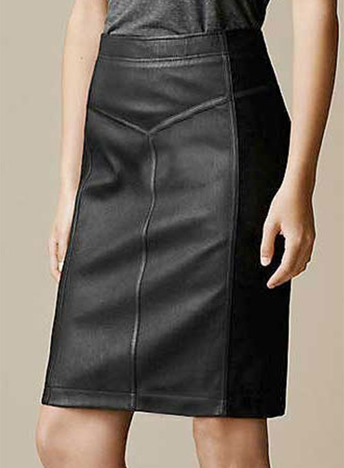 (image for) Etro Paneled Leather Skirt - # 416 - Click Image to Close