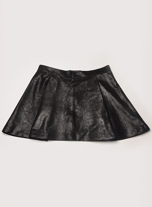 (image for) Flounced Leather Skirt - # 141 - Click Image to Close