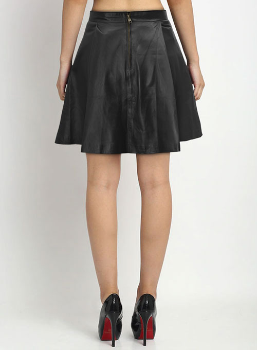 (image for) Flounced Leather Skirt - # 141