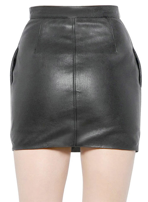 (image for) Foster Zip Leather Skirt - # 470