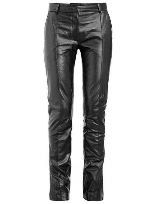 (image for) Front Crease Leather Pants - Click Image to Close