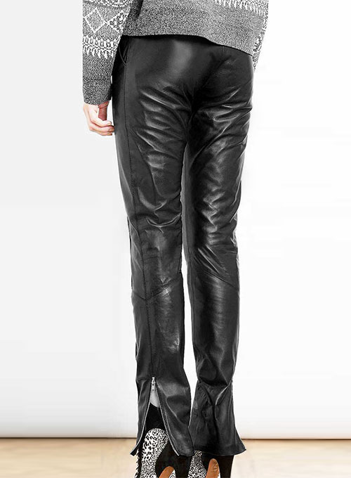 (image for) Front Crease Leather Pants - Click Image to Close