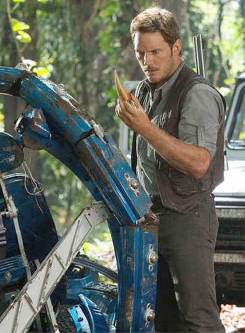 (image for) Chris Pratt Jurassic World Leather Vest - Click Image to Close