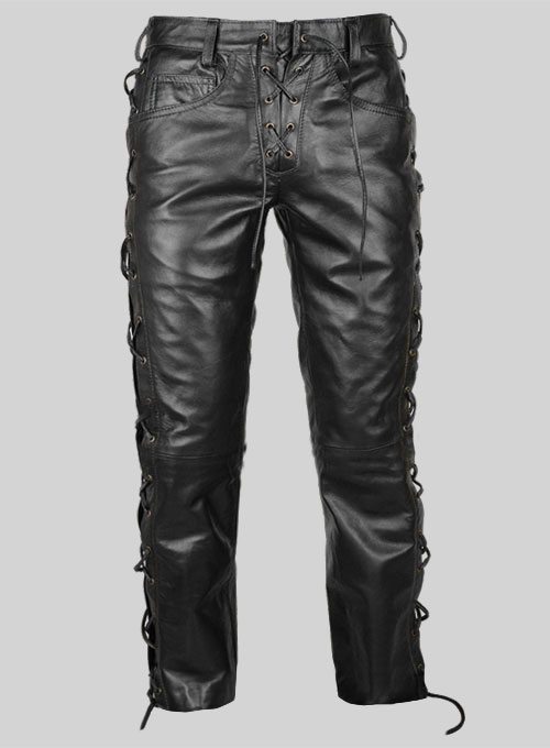 (image for) Laced Leather Pants - Style # 515 - Click Image to Close