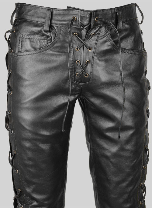 (image for) Laced Leather Pants - Style # 515 - Click Image to Close