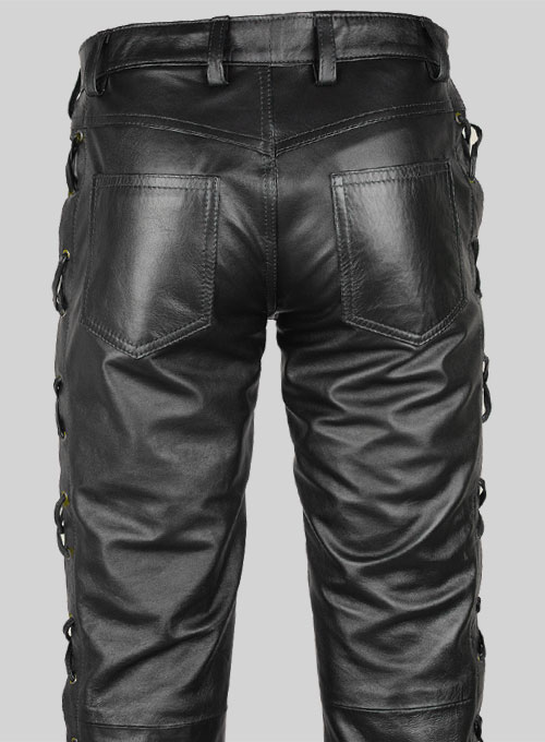 (image for) Laced Leather Pants - Style # 515 - Click Image to Close