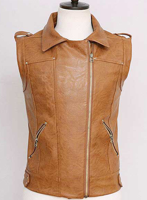 (image for) Leather Biker Vest # 316 - Click Image to Close