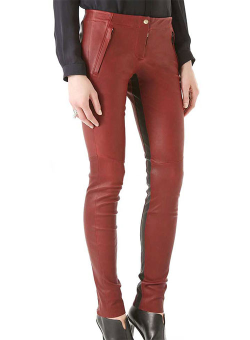 (image for) Lucky Stripe Leather Pants - Click Image to Close