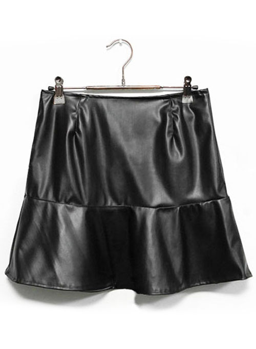 (image for) Luster Leather Skirt - # 166 - Click Image to Close