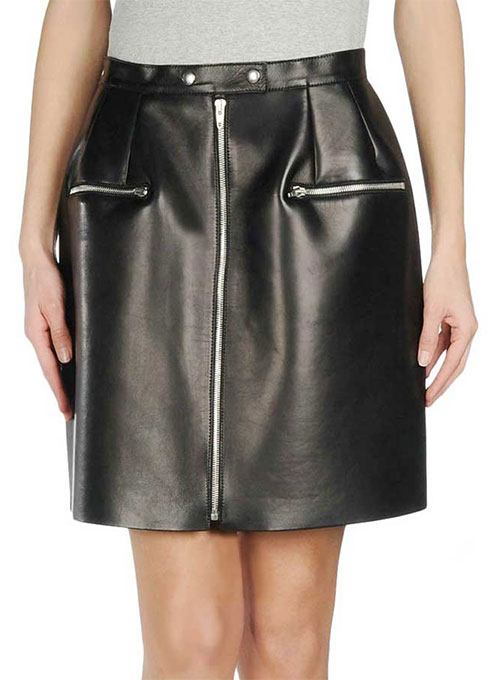 (image for) Maxine Leather Skirt - # 400 - Click Image to Close