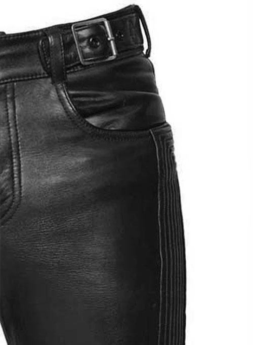 (image for) Electric Zipper Mono Leather Pants - Click Image to Close