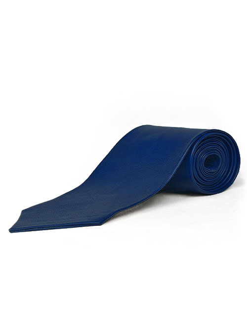 (image for) Rich Blue Leather Tie - Click Image to Close