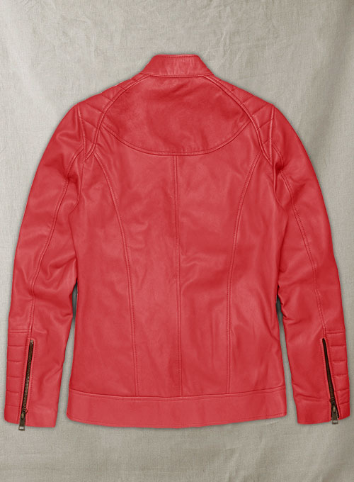 (image for) Soft Tango Red Ellie Leather Jacket