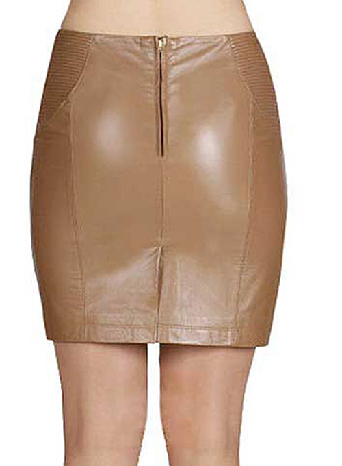 (image for) Serene Leather Skirt - # 410 - Click Image to Close