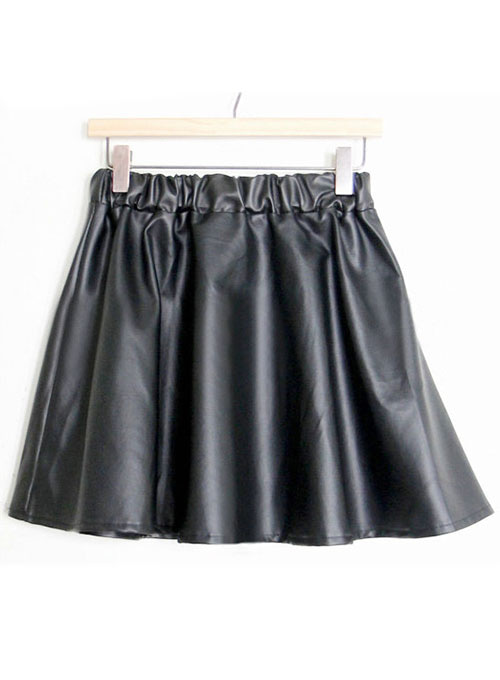 (image for) Swing Flare Leather Skirt - # 481 - Click Image to Close