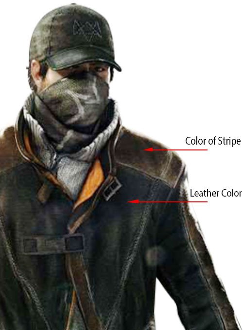 (image for) Aiden Pearce Watch Dog Leather Trench Coat - Click Image to Close