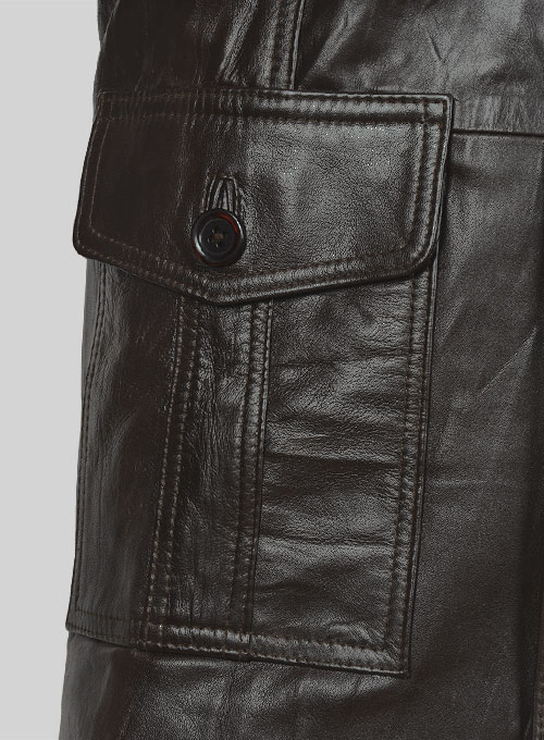 (image for) Wrinkled Brown Leather Jacket #122 - Click Image to Close