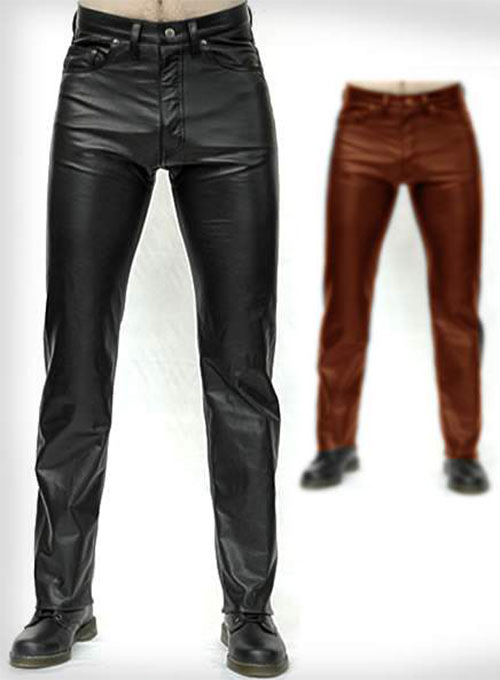 (image for) Leather Pants With Leather Lining - Click Image to Close