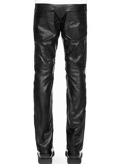 (image for) Normandie Leather Biker Jeans - Click Image to Close