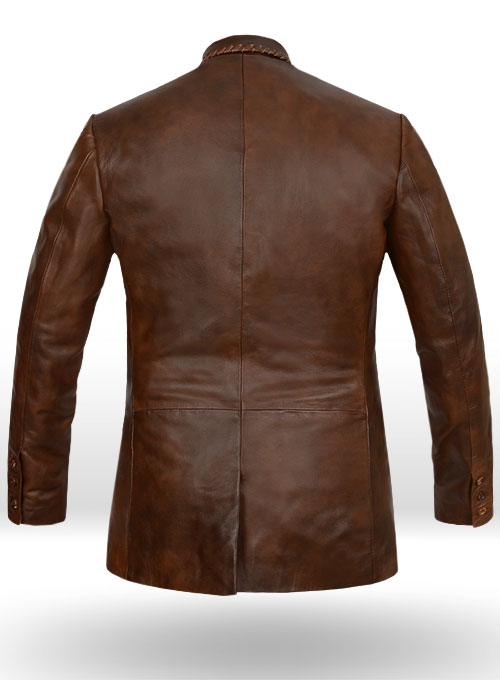 (image for) Spanish Brown Medieval Leather Blazer - Click Image to Close