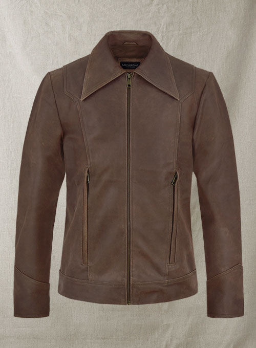 (image for) Vintage Brown Grain X Men Days of Future Past Leather Jacket - Click Image to Close