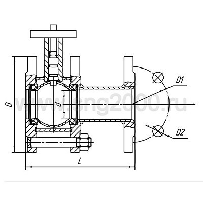 Кран шаровой с электроприводом КШ.Р.Ф.Э.200/150.016.Н/П.03 DN 200 мм PN 1,6 МПа | Фото №3 Кран шаровой с электроприводом КШ.Р.Ф.Э.200/150.016.Н/П.03 DN 200 мм PN 1,6 МПа | Фото №3