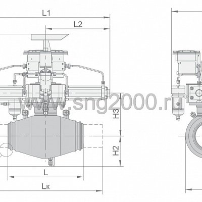 Кран шаровой 11с(6)745п6м пг-с-н-у Ду 150 мм Ру 12,5 МПа | Фото №3 Кран шаровой 11с(6)745п6м пг-с-н-у Ду 150 мм Ру 12,5 МПа | Фото №3