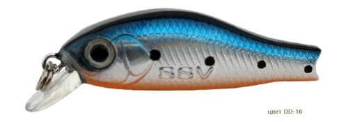 Воблер COMBEK  B   SSV-CB     DD - 16      FL/0.4-1.0m/4g/50mm			