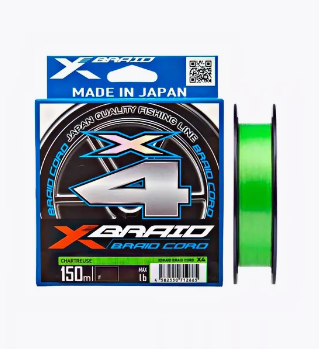 Шнур YGK X-Braid Braid Cord X4 150m #1.0-18lb								