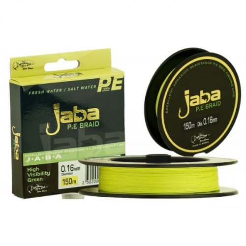 Плетеная леска JABA  Line   жёлтый флю  0.06d   150m							