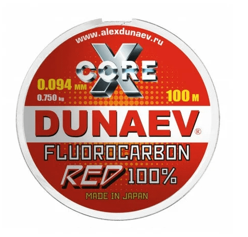 Леска Dunaev Fluorocarbon RED 0.165mm 100m