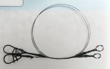 Поводок с застежкой Gurza-Nitinol Liader  L 250/0,4mm (2шт/уп)							