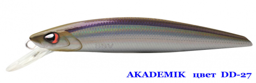 Воблер AKADEMIK   SSV-AK90   DD - 27       SP/0,8-1,2 m/8,9g/90 mm			