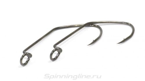Крючки Gurza-WORM 401 LEHS № 4 BN (5шт/уп) офсет,широкое ухо+Helix+Round Beads)VANADIUM