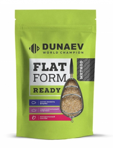 Прикормка "DUNAEV Flat Feeder Ready  1 кг Ананас