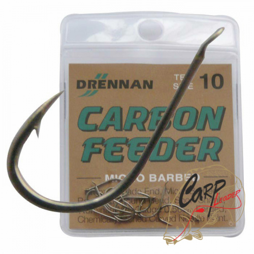 Поводки с крючком DRENNAN CARBON FEEDER MICRO BARBED / #16 на леске 0,15мм длина 35см 