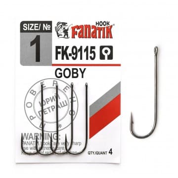 Крючки FANATIK FK-9115 GOBY №12 (8)			