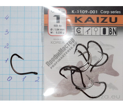 Крючки Gurza- KAIZU Ring BN  №8  (10шт./упак.)