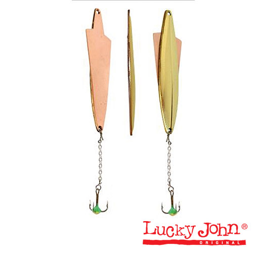 Блесна вертикал. зим. Lucky John WING с цеп. и тр. 05.5г GC блистер							