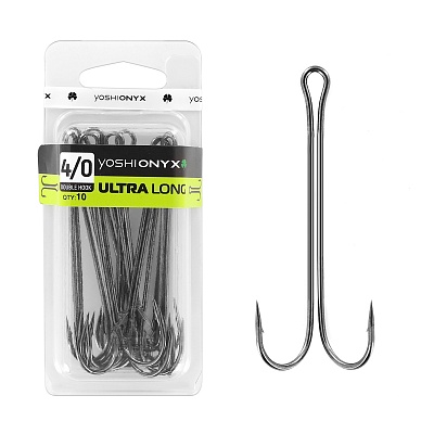 Двойники Yoshi Onyx Double Hook Ultra Long № 3/0 ( BN) 5 шт.
