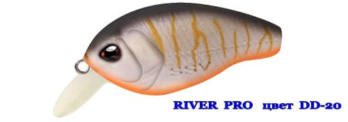 Воблер RIVER  PRO   SSV-RP   DD - 20       FL/0,5-1,0 m/5,0g/40 mm			