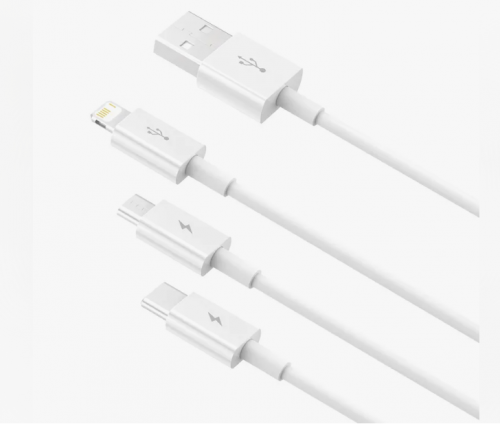 Кабель USB Baseus 3в1 0,5 м		